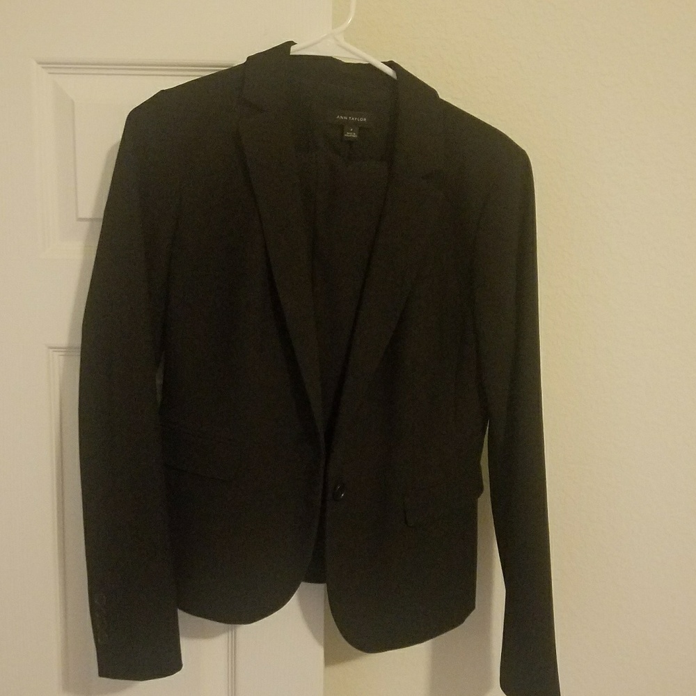 Black Ann Taylor Skirt Suit